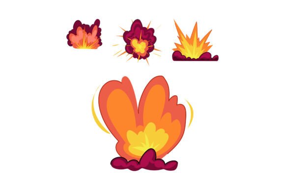 Animated Explosion Effects: Dynamic Fire & Smoke Elements