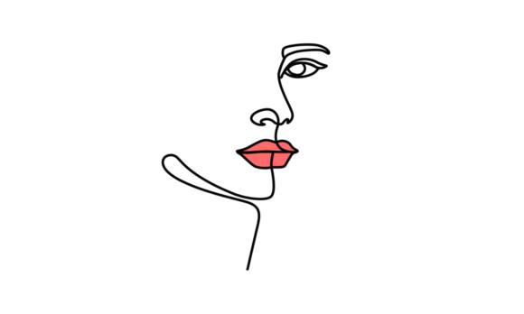 Beautiful Woman Faces Animation: The Art of Fluid Lines