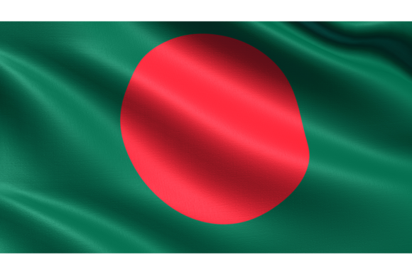 Bring Your Designs to Life with a Waving Bangladesh Flag Texture
