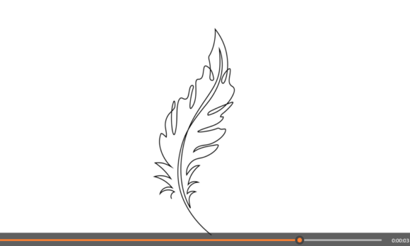 Dynamic Motion: The Power of Feather Animated Continuous Line Art
