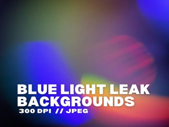 Elevate Your Visuals with 10 Blue Light Leak Backgrounds