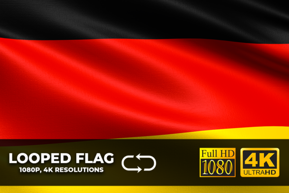 Germany Looping Flag 4K Resolution: Cinematic Realism
