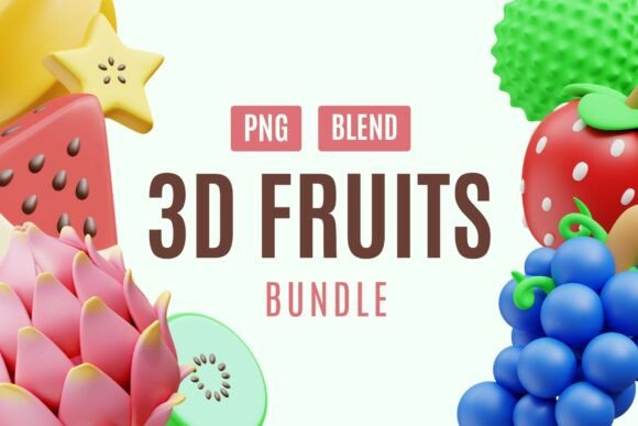 Give Your Projects a Fresh, Modern 3D Look with Fruity Charm