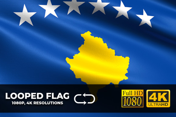 Kosovo Looping Flag 4K Resolution: Cinematic Motion for Modern Creators