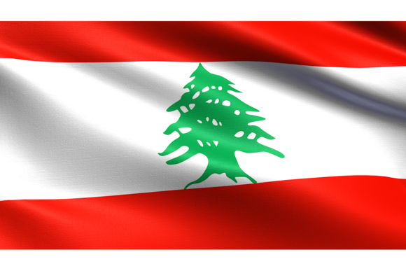 Lebanon Flag: Waving Fabric Texture for Dynamic Design