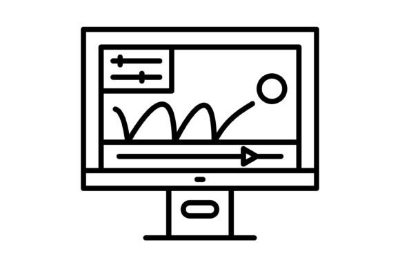 Motion Graphics Outline Icon: A Versatile Design Asset