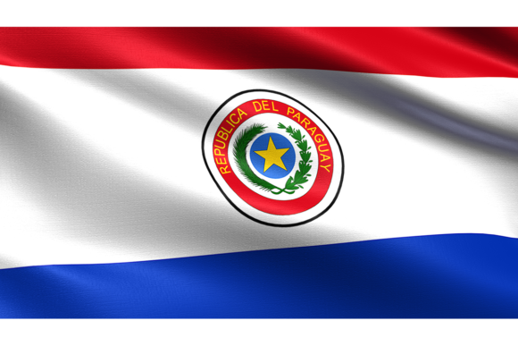 Paraguay Flag: Waving Fabric Texture for Dynamic Designs