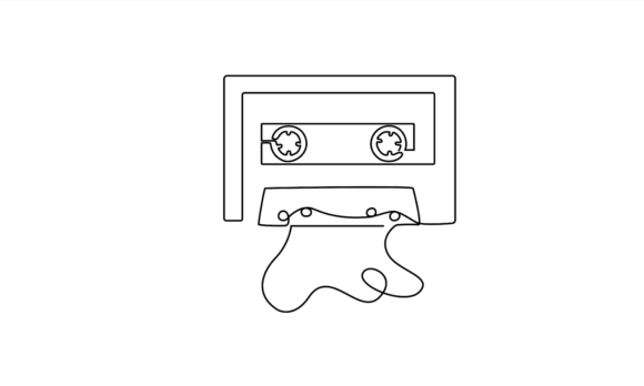 Reviving Retro Cool: Cassette Music Player Motion Graphics
