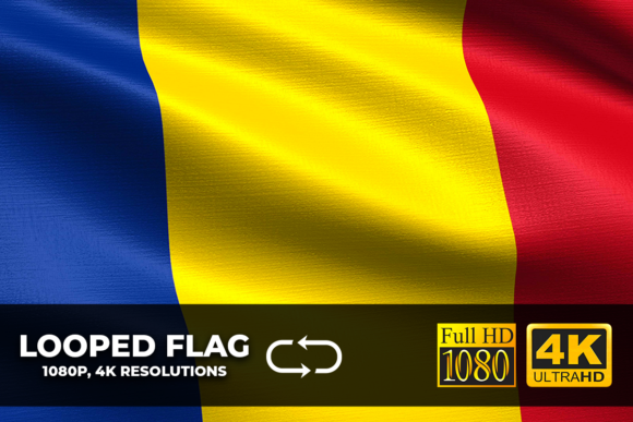 Romania Looping Flag 4K Resolution: Cinematic Motion for Your Projects
