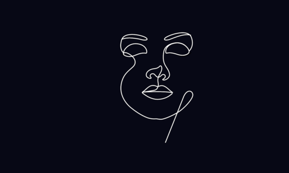 The Allure of Woman's Face Closed Eyes Motion Graphics