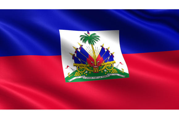 The Power of the Haiti Flag: Waving Fabric Texture