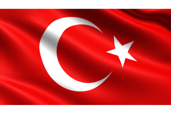 Turkey Flag: Waving Fabric Texture for Dynamic Design